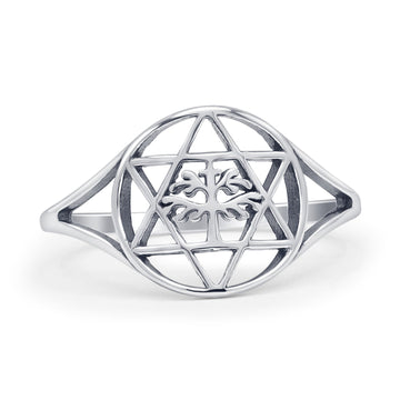 Star Of David & Tree Ring